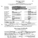 Cassandra Wain and Dakota Meyer Marriage Certifcate