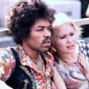 Jimi Hendrix and Carmen Borrero  Pool Box seat during afternoon sound check at the Hollywood Bowl, Sept. 14, 1968