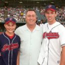 In the summer of 2007, a 17-year-old Nick Hamilton (left) posed with his brother, Brad, on either side of their father, Indians play-by-play announcer Tom Hamilton