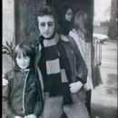 John Lennon and May Pang with his son Julian, LA Dec 1973