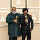Indian musical composer M.M. Keeravaani  and Indian lyricist Chandrabose - The 95th Annual Academy Awards - Show (2023)