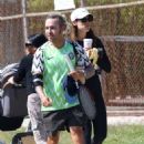 Meagan Camper – Hits the tennis court in Los Angeles