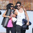 Colin Farrell & His Sister Claudine Hit Up A Yoga Class