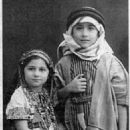 Edward Said and his sister, Rosemarie Said (1940)