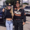 Vince Neil and Sharise Ruddell during Celebrity Grand Prix - September 31, 1992 at Long Beach Civic Center in Long Beach, California