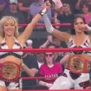 Taylor Wilde and Sarah Stock as TNA Knockout Tag Team Champions