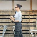 Shay Mitchell – Enjoying coffee in the city of Los Angeles