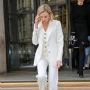 Laura Carmichael – In a white tuxedo ahead of her appearance on BBC The One Show in London