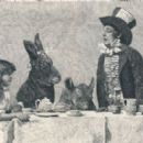 Alice in Wonderland (musical) - Phoebe Carlo as Alice, Edgar Norton as Hare, Dorothy D'Alcourt as Dormouse and Sydney Harcourt as Hatter in the original production (1886)
