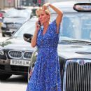 Davinia Taylor in Long Dress – Out in London