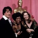 Sylvester Stallone, Eletha Finch and Faye Dunaway during The 49th Annual Academy Awards (1977)