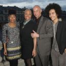 Dee Dee Bridgewater, husband Jean-Marie Durand, and children China Moses and Gabriel Durand