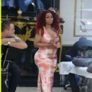 Blac Chyna at Spilled Ink Tattoo in Encino, California - June 17, 2016