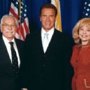 Betty Brosmer  with Joe Weider (husband),    Arnold Schwarzenegger