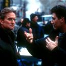 Michael Douglas and director Gary Fleder on the set of 20th Century Fox's Don't Say A Word - 2001