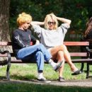 Billie Piper with her boyfriend Johnny Lloyd – Spotted at a park in a London