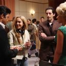 (L to R) Jeffrey Wright, Director Darnell Martin, Adrien Brody and Beyoncé Knowles on the set of Sony BMG Film, Parkwood Pictures and Tristar Pictures' drama CADILLAC RECORDS. Photo credit: Eric Liebowitz. © 2008 Sony BMG Film. All rights reserved.