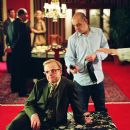 Toby Jones with director of photography Bruno Delbonnel on the set of director Douglas McGrath’s Infamous, a Warner Independent Pictures release.