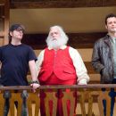 (L-r) Director DAVID DOBKIN, PAUL GIAMATTI as Nick “Santa” Claus and VINCE VAUGHN as Fred Claus on the set of Warner Bros. Pictures’ holiday comedy “Fred Claus,” distributed by Warner Bros. Pictures. Photo by Jaap Buitendijk