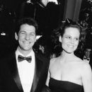 Jim Simpson and Sigourney Weaver during The 59th Annual Academy Awards (1987)