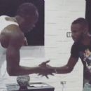 Usain Bolt shows he's calm ahead of fightback with superb handshake routine