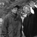 Writer/Director M. Night Shyamalan with director of photography Tak Fujimoto, A.S.C. on the set of The Sixth Sense