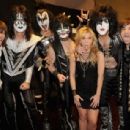 Kiss backstage at the 47th Annual Academy Of Country Music Awards held at the MGM Grand Garden Arena on April 1, 2012 in Las Vegas, Nevada