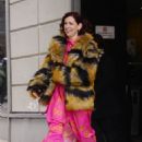 Carrie Preston – Steps out of CBS Studios in New York