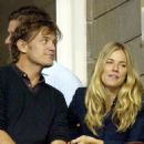 Sienna Miller and George Baker Take in Some Tennis