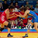 Mongolian female sport wrestlers