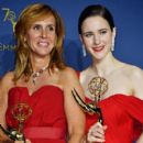 Producer Sheila L. Lawrence and Rachel Brosnahan At The 70th Primetime Emmy Awards - Press Room (2018)