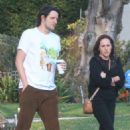 Molly Shannon – Seen with Zach Woods during a stroll in Los Angeles