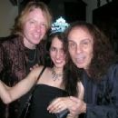 Jeff Pilson and wife Ravinder with Ronnie Dio
