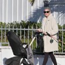 Heather Rae El Moussa – Seen with her son in Newport Beach – California