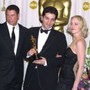 John Travolta, Danis Tanovic and Sharon Stone - The 74th Annual Academy Awards (2002)
