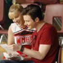 Chris Colfer and Heather Morris