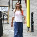 Amy Williams seen after a visit to BA1 Hair salon