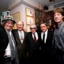 Keith Richards, Variety editor Peter Bart, Martin Scorsese, CEO of Paramount Pictures Brad Grey, and Mick Jagger at the Daily Variety Gotham’s 10th Anniversary party on March 30, 2008, at Michael’s in New York City