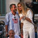 Adriana Karembeu – Heads to Petanque tournament at Place des lices in Saint Tropez