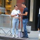 Simona Halep – With Patrick Mouratoglou Shopping In New York