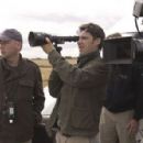 Director of Photography Seamus McGarvey (left) and Director Joe Wright (right) on the set of Focus Features' ATONEMENT.