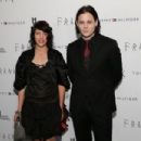 Musicians Carla Azar (L) and Jack White attend the 'Frank' premiere at Sunshine Landmark on August 5, 2014 in New York City.