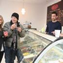 Kyra Sedgwick & Kevin Bacon Visit Stogo Ice Cream Shop