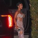Karrueche Tran – Seen at Jay Z and Beyonce’s Oscars after-party at Chateau Marmont
