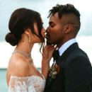 Shanina Shaik and DJ Ruckus' private wedding album! Intimate photos show the couple's first kiss as newlyweds, cutting of the bourbon-flavoured cake and their very stylish reception - 454 x 354
