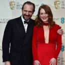 Ralph Fiennes and Julianne Moore - The EE British Academy Film Awards: Red Carpet Arrivals (2015) - 407 x 612
