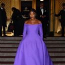 Naomi Campbell – In a purple gown arriving at the 2022 Prince’s Trust Gala