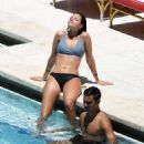 Oriana Sabatini in Bikini at the pool in Miami - 454 x 605