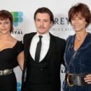 Rachel Ward (right) with her daughter Matilda Brown (left) and their co-star Xavier Samuel. Photo: Getty - 454 x 255