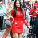 Christine Ko – In a red mini dress at Good Morning America morning show - 454 x 718